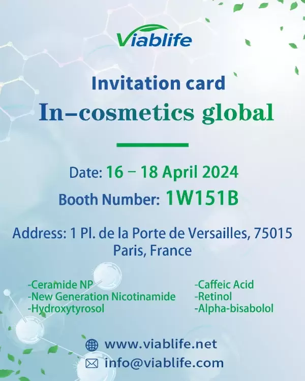 Viablife présentera des matières premières révolutionnaires au salon In-cosmetics Global 2024