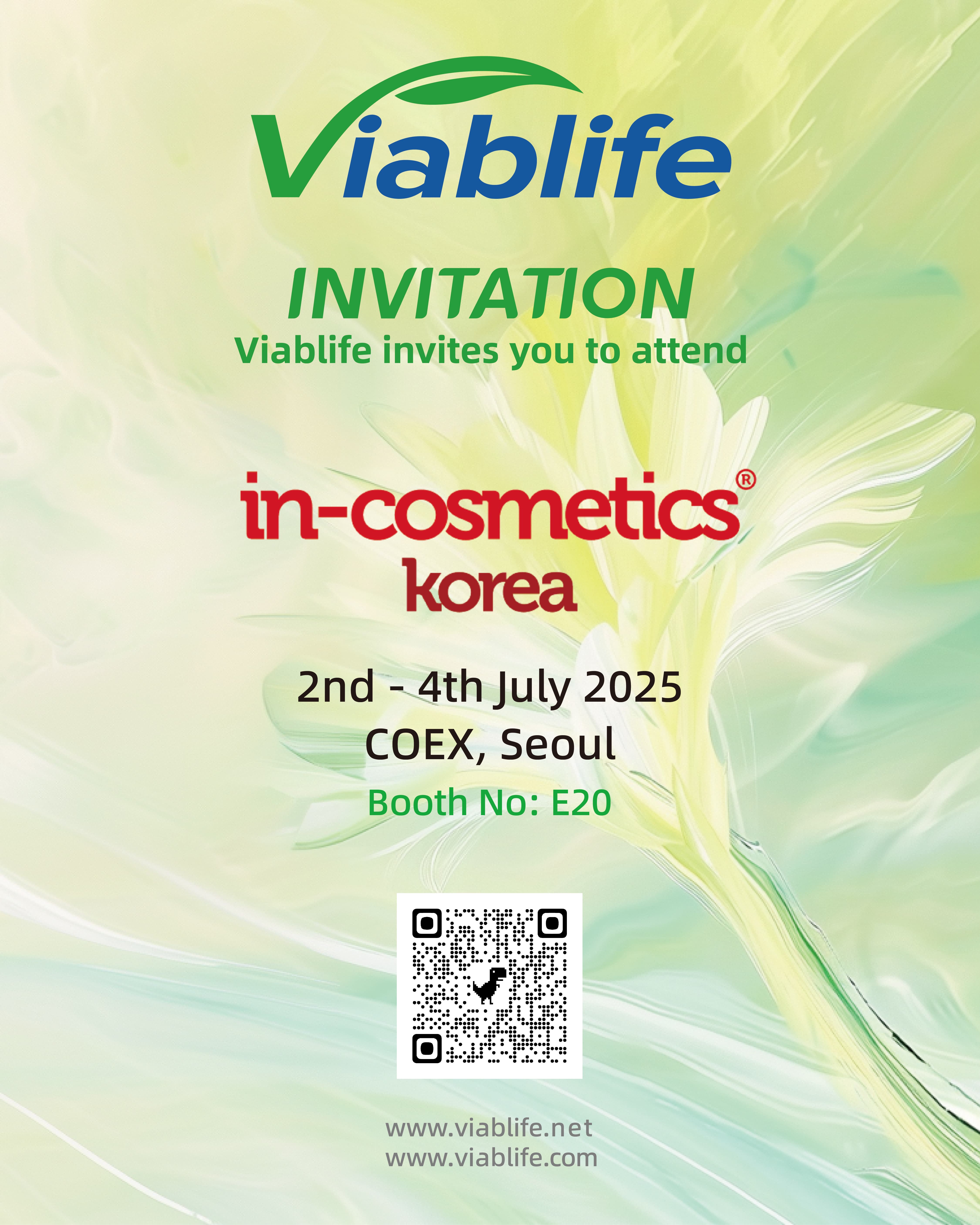 Viablife vous invite à visiter In-Cosmetics Korea 2025 !