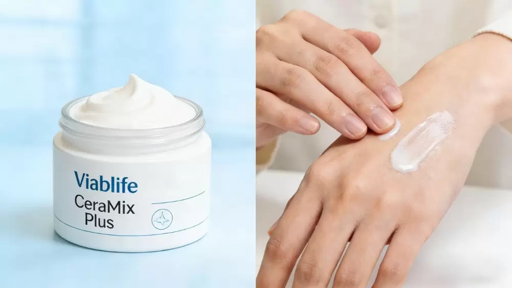 Solutions de soins de la peau Viablife CeraMix Plus pour la r&eacute;paration de la barri&egrave;re cutan&eacute;e et les peaux sensibles