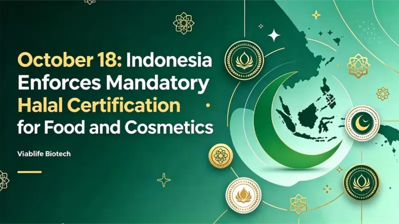 18 octobre : L'Indon&eacute;sie impose la certification halal pour les produits alimentaires et cosm&eacute;tiques | Viablife favorise une production plus &eacute;cologique gr&acirc;ce &agrave; la biologie synth&eacute;tique et &agrave; de nombreuses mati&egrave;res premi&egrave;res d&eacute;j&agrave; certifi&eacute;es halal